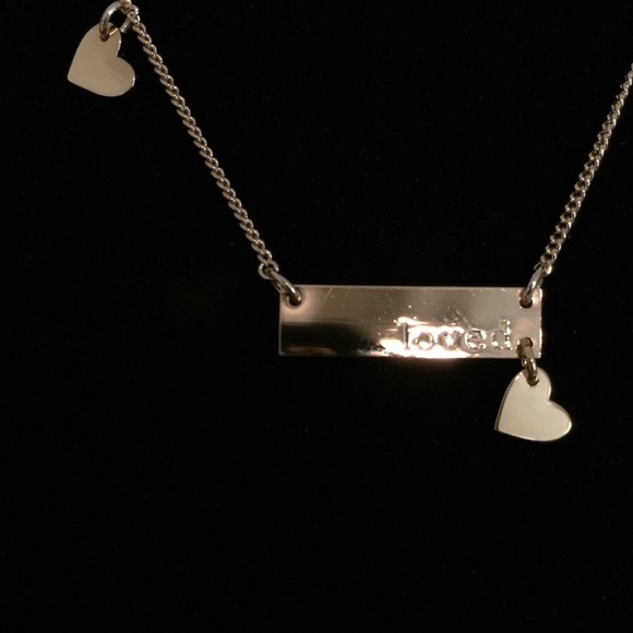 14k GP “Loved” Bar Necklace - Picture 3 of 3